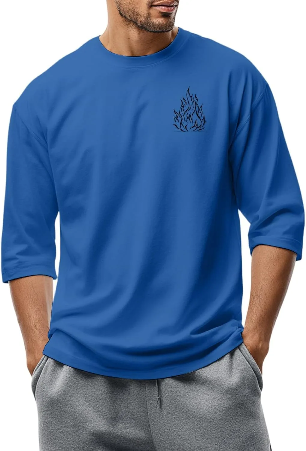 

Мужская футболка Wenkomg1 Casual Athletic Baseball с 3/4 рукавом, S-3XL