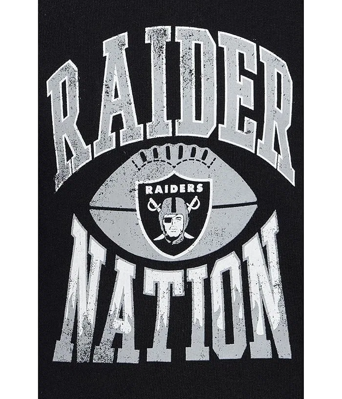 Худи NFL Las Vegas Raiders Hot Route Raglan Junk Food Clothing Kids, True Black — фото 3