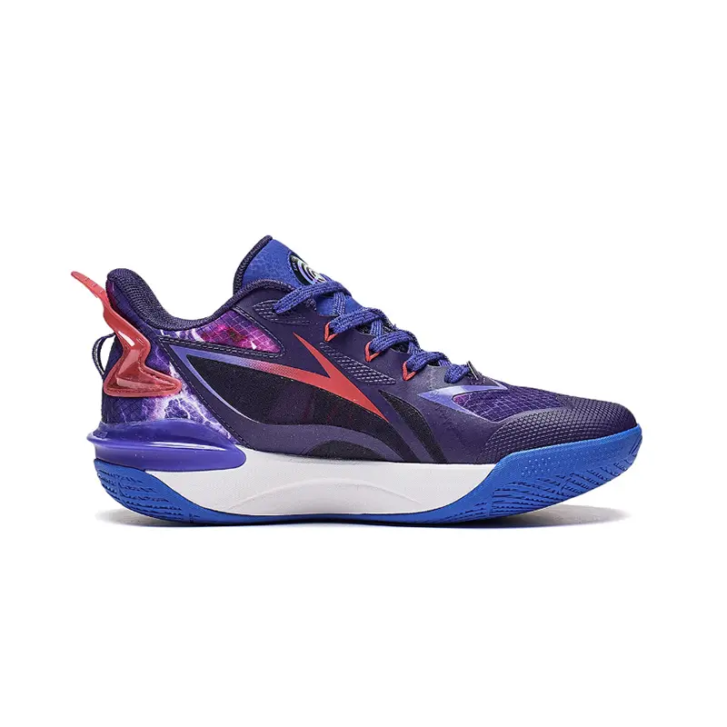 Баскетбольные кроссовки Pioneer Spirit TEAM3.0 для детей GS Low-top Star Glow Blue/black/cinnabar Red Lining Young, синий — фото 2