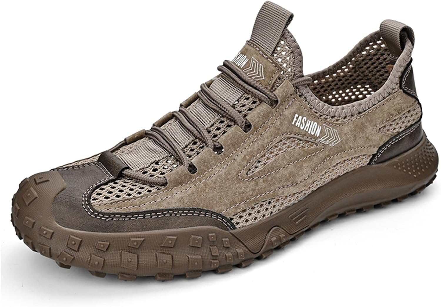 

Мужские легкие дышащие кроссовки без шнурков, противоскользящие, для повседневной носки и походов, модные кроссовки для мужчин Abborora, Sand