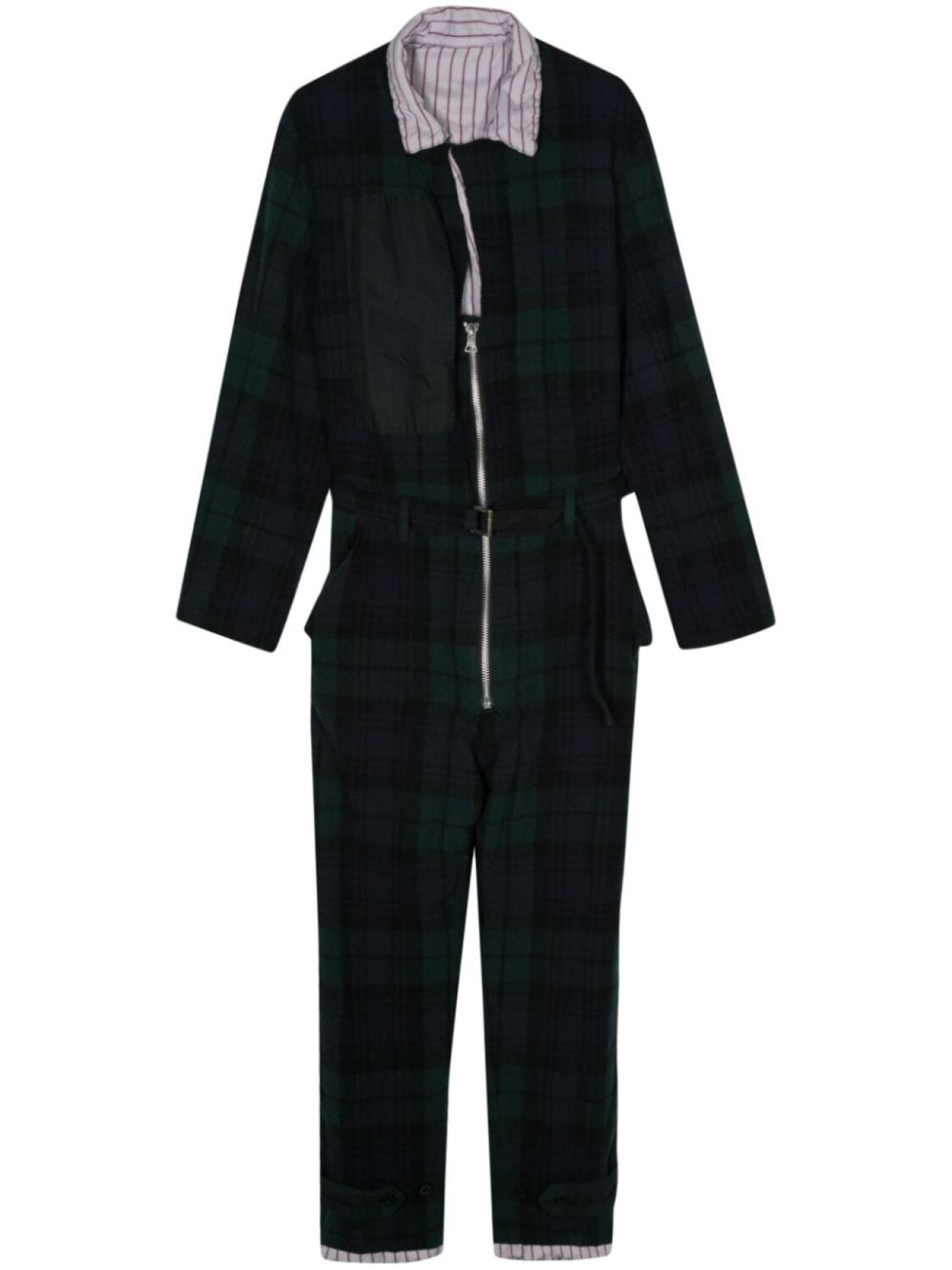 

sacai фланелевый комбинезон в клетку, зеленый