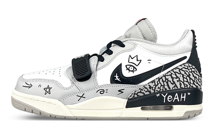 

Кроссовки JORDAN Legacy 312 Vintage Basketball Shoes Men Low-Top White Black Gray, Белый, Кроссовки JORDAN Legacy 312 Vintage Basketball Shoes Men Low-Top White Black Gray
