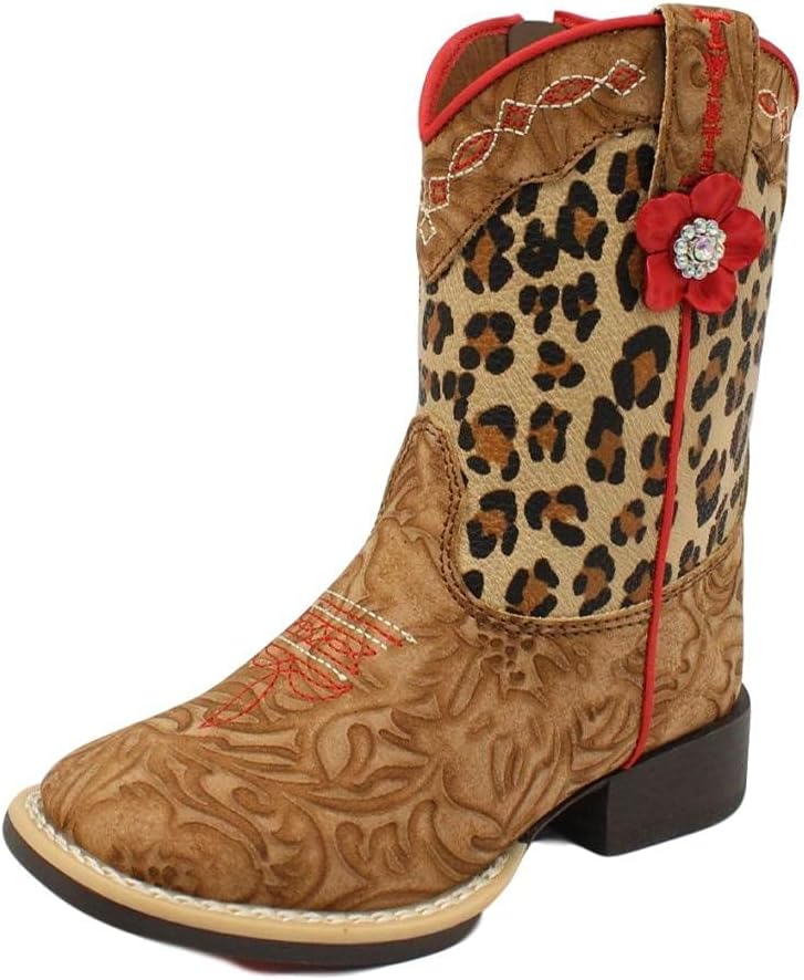 

Молодежные вестерн-сапоги MF Western Hannah Leopard M&F Western Products, мультиколор