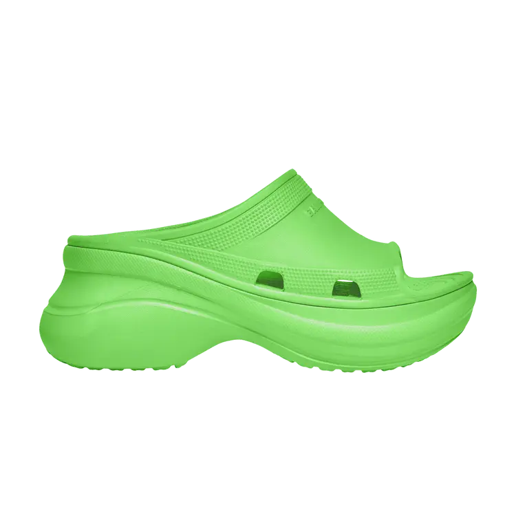 Сандалии Balenciaga Crocs x Balenciaga Wmns Pool Slide Sandal 'Neon Green', зеленый