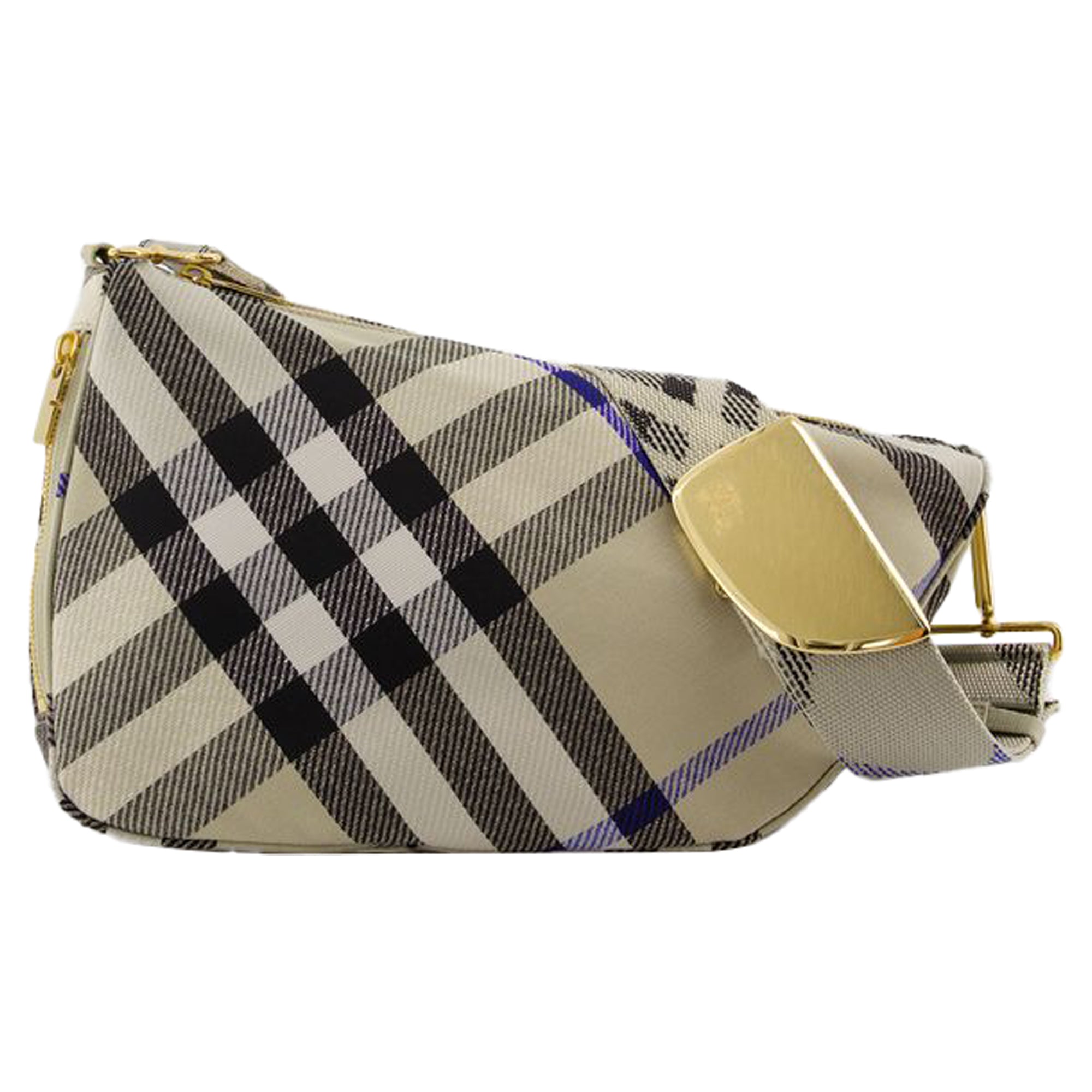 

Сумка-мессенджер Shield от Burberry из синтетического материала нейтрального цвета