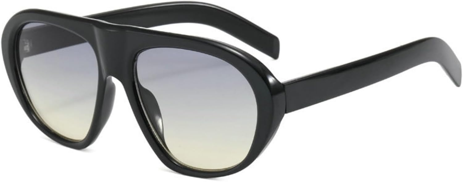 

Солнцезащитные очки Willochra Oversized Oval Pilot для женщин и мужчин, большие, роскошные, в стиле ретро, ​​Y2K, градиентные, черные, солнцезащитные очки для женщин, защита от УФ-излучения UV400, C1