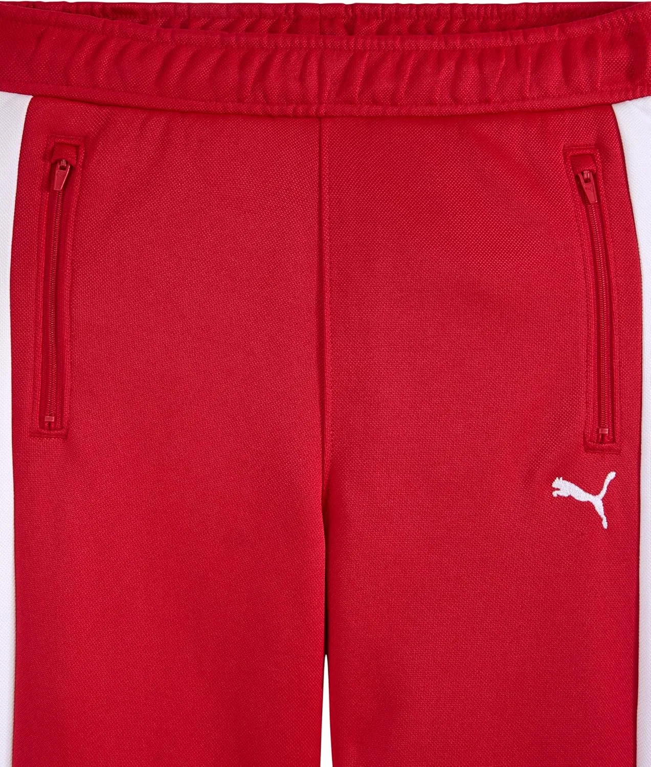 Детские спортивные брюки Puma T7 Foundations Classic Track Jogger, надеваются через голову, застежка на шнурке, For All Time Red — фото 4