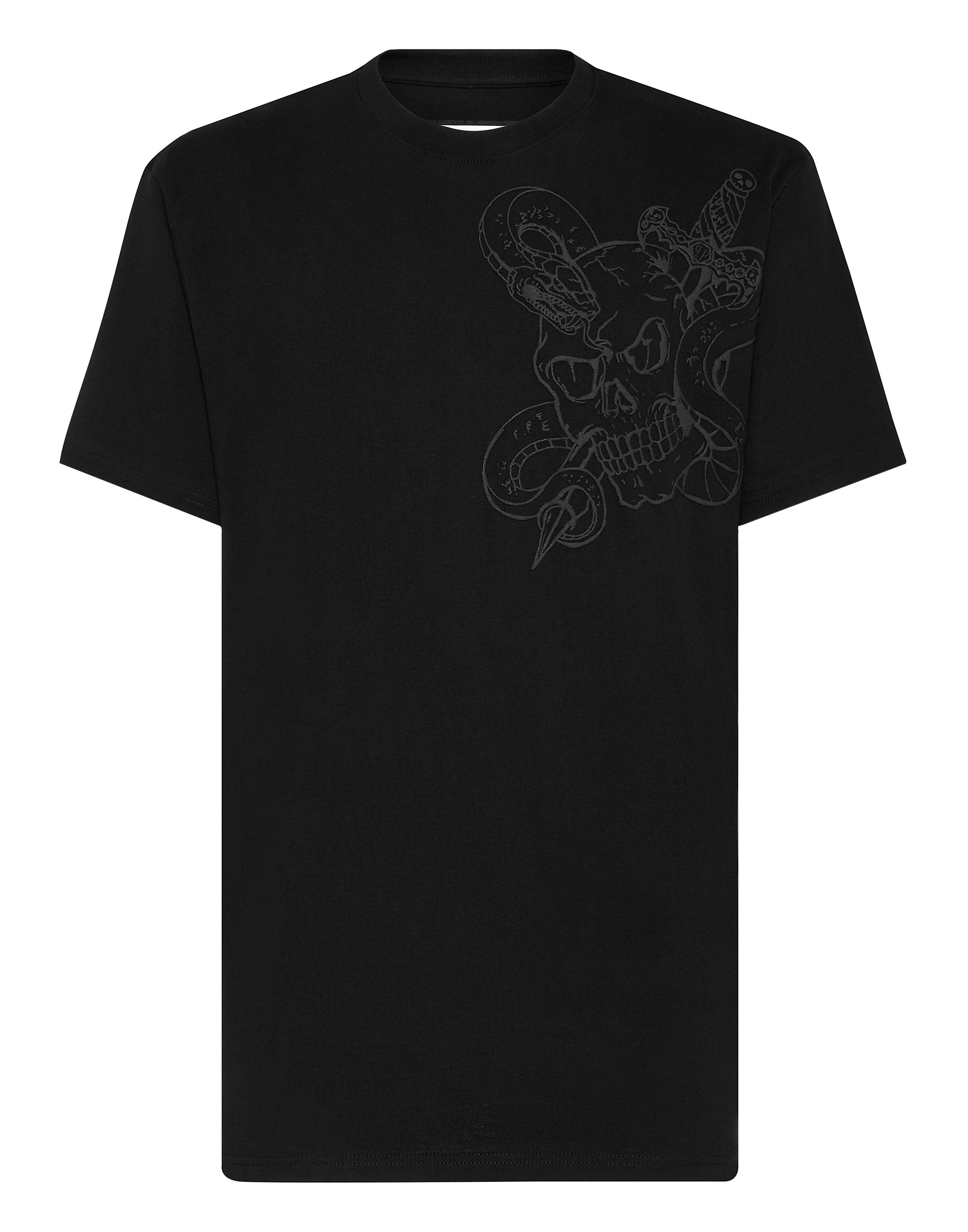 

Футболка с круглым вырезом SS Snake PHILIPP PLEIN, черный