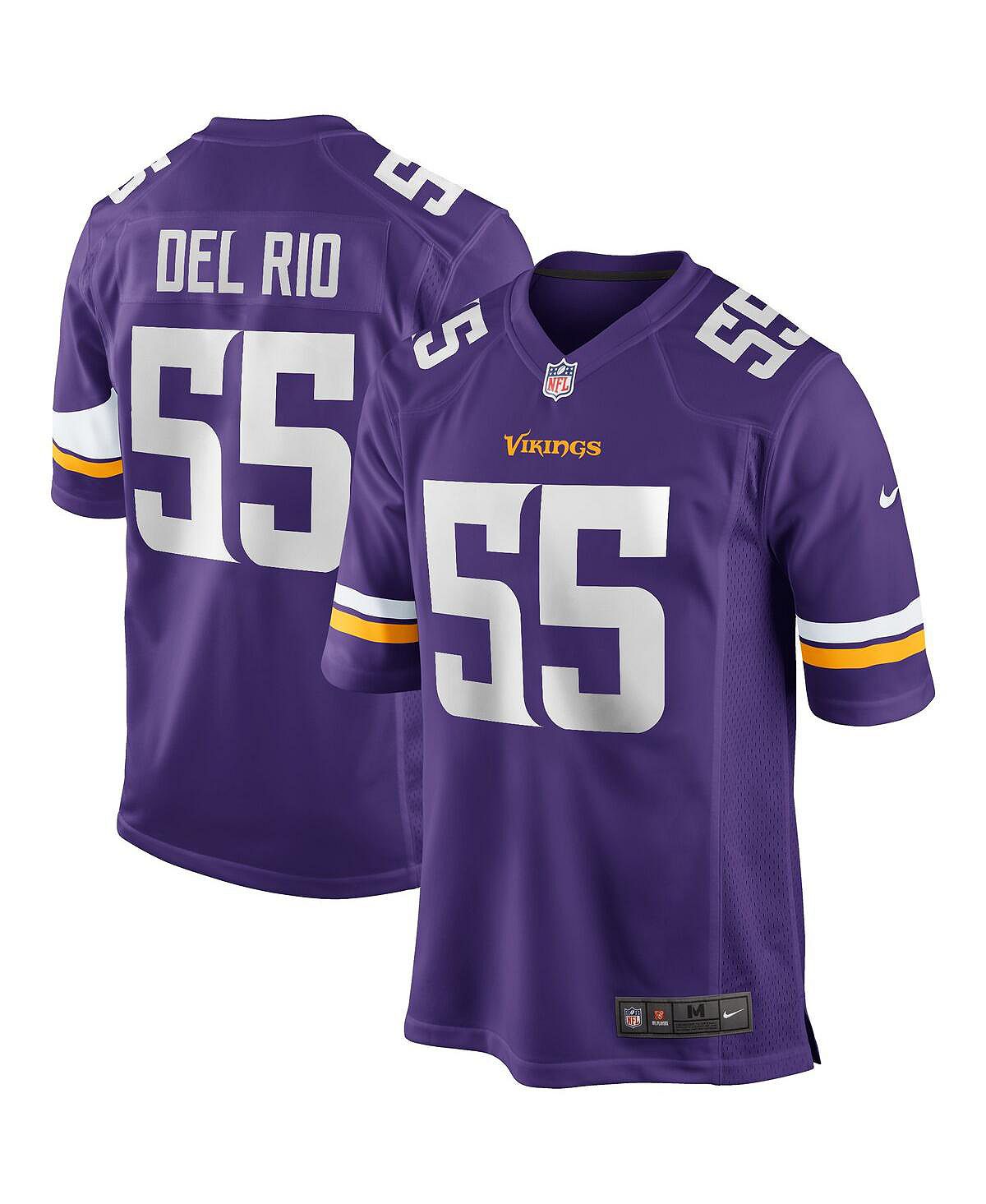 

Мужская фиолетовая майка игрока пенсионера Jack Del Rio Minnesota Vikings Game Nike