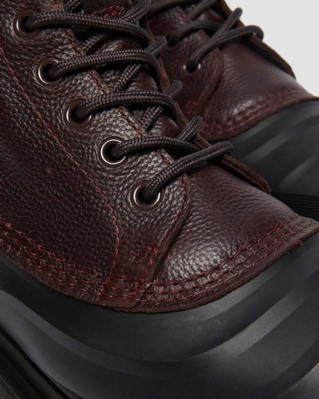 Сапоги Dr. Martens 1460 на флисовой подкладке, темно-коричневый / черный — фото 3