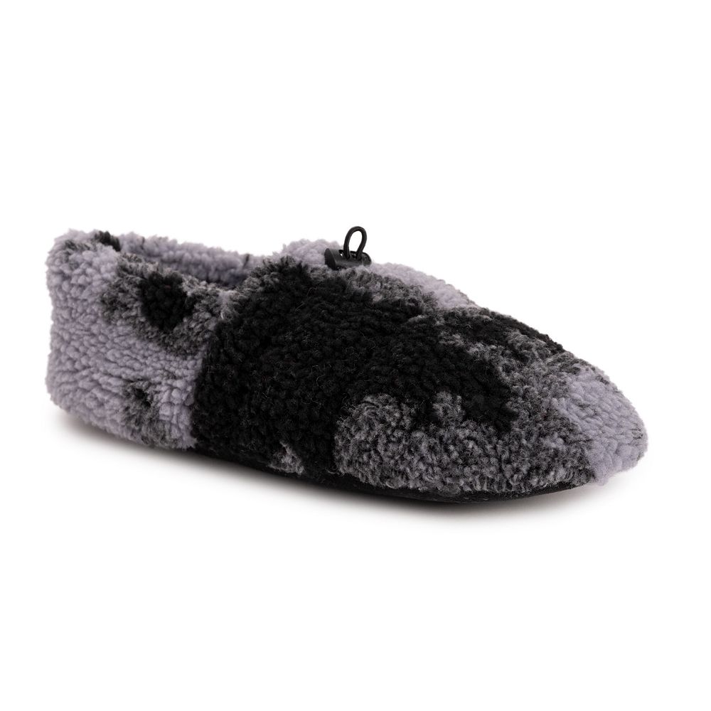 

MUK LUKS Стеганые мужские тапочки из шерпы с ботильонами, цвет Black Multi