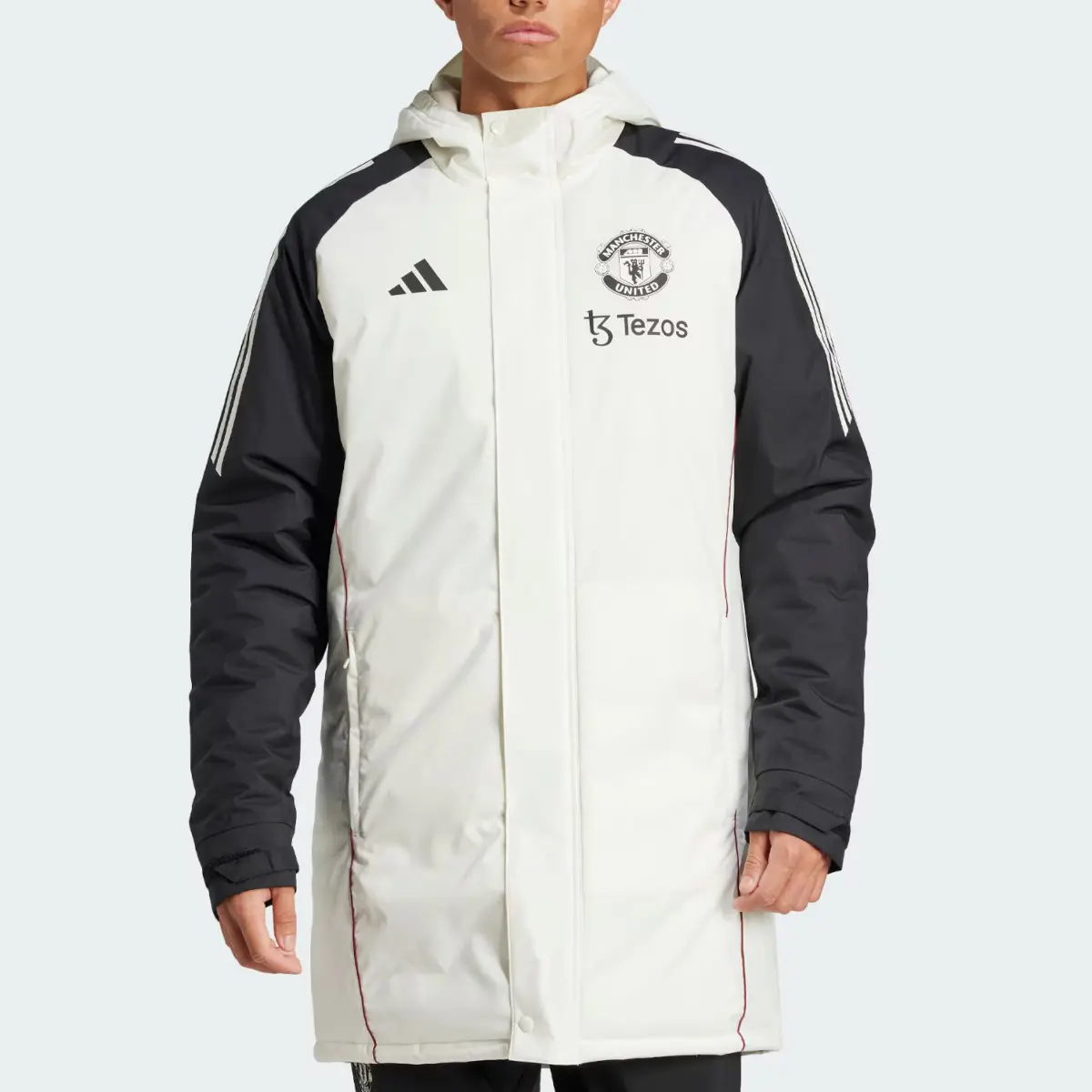 Adidas Пуховик Манчестер Юнайтед Театр Мечты унисекс белый, White — фото 4