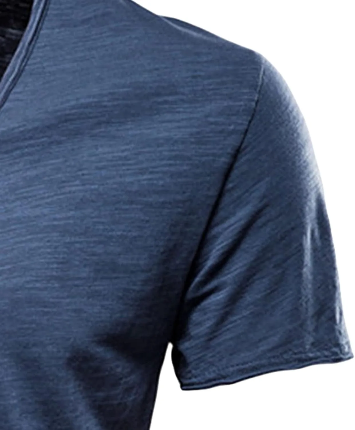 Мужская футболка V-Neck Longline Henley Stretch — фото 3