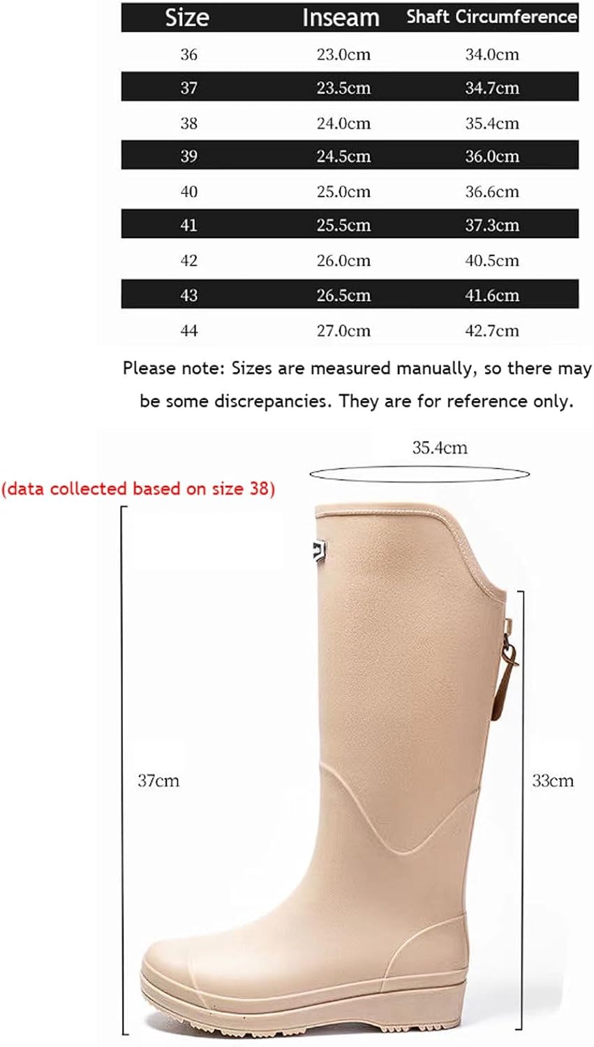 Унисекс высокие водонепроницаемые резиновые сапоги с мягкой подкладкой, нескользящие резиновые сапоги для походов, велоспорта и зимней воды (Зеленые, 8) Clingre Boutique Shop — фото 2