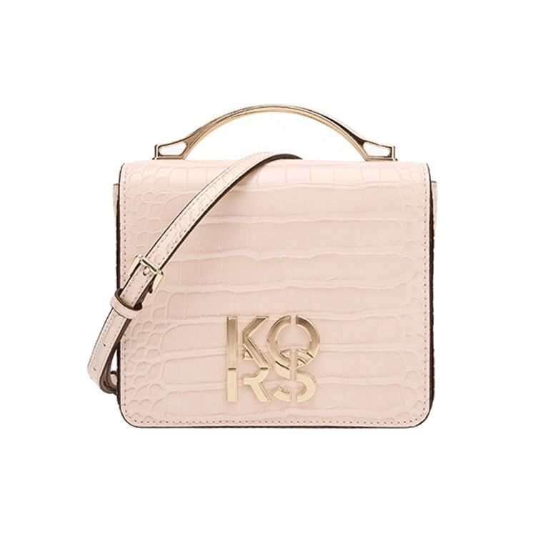 

MICHAEL KORS Кожаная женская сумка через плечо с одним ремнём среднего размера розового цвета