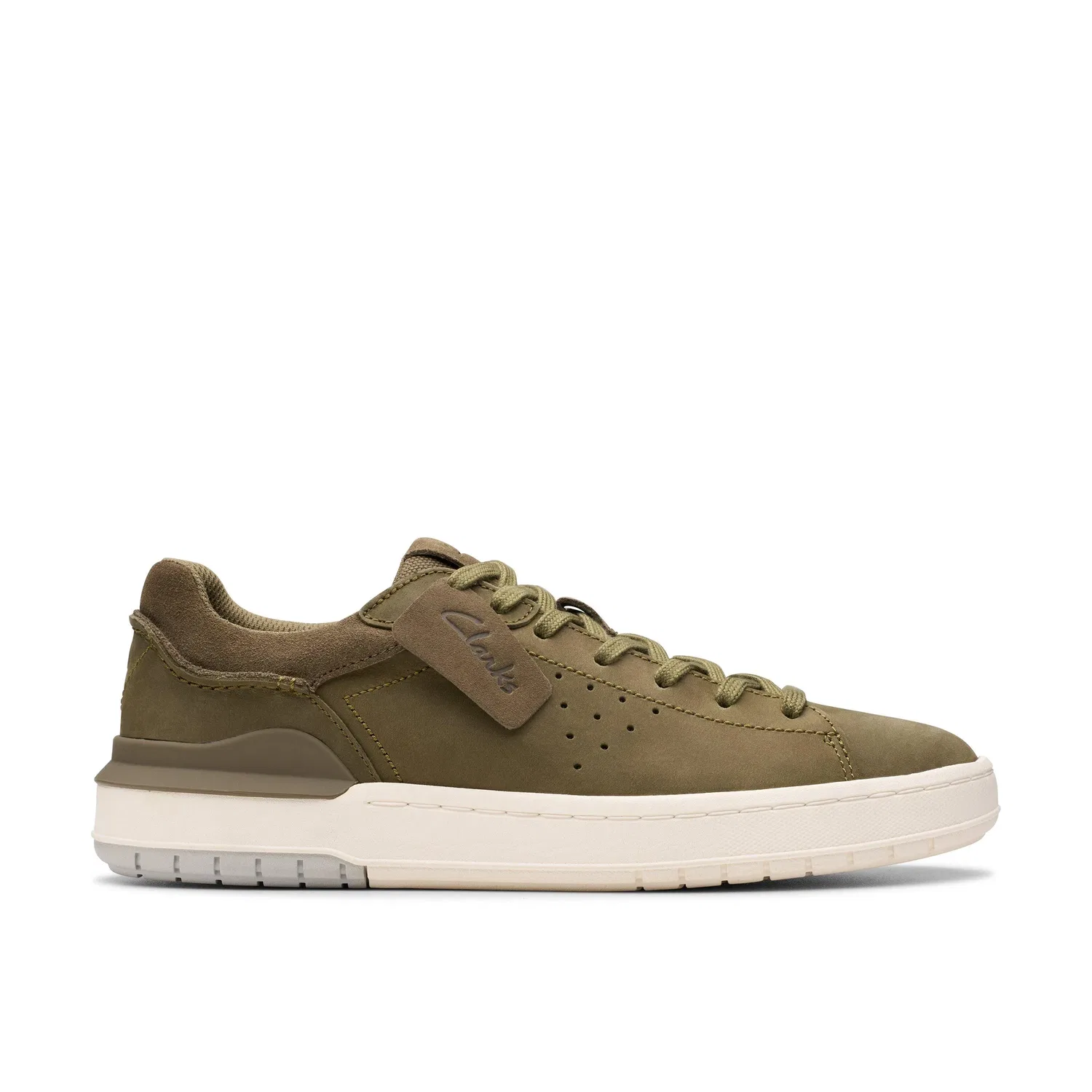 Кроссовки Courtlite 2 Run из нубука Clarks, зеленый