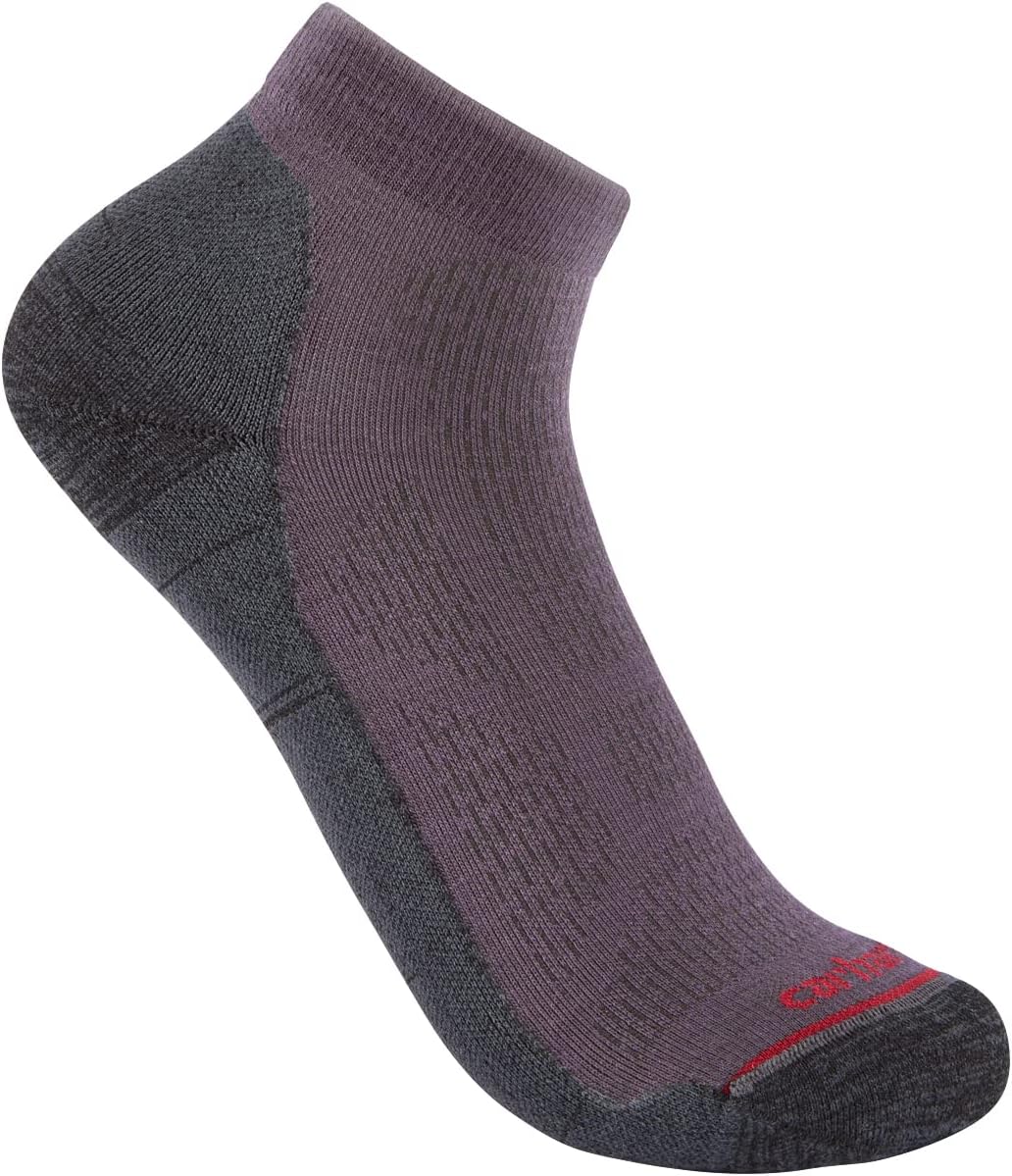 

Carhartt womens Женские легкие носки Low Cut из смеси синтетики и мериносовой шерсти, Dusty Rose