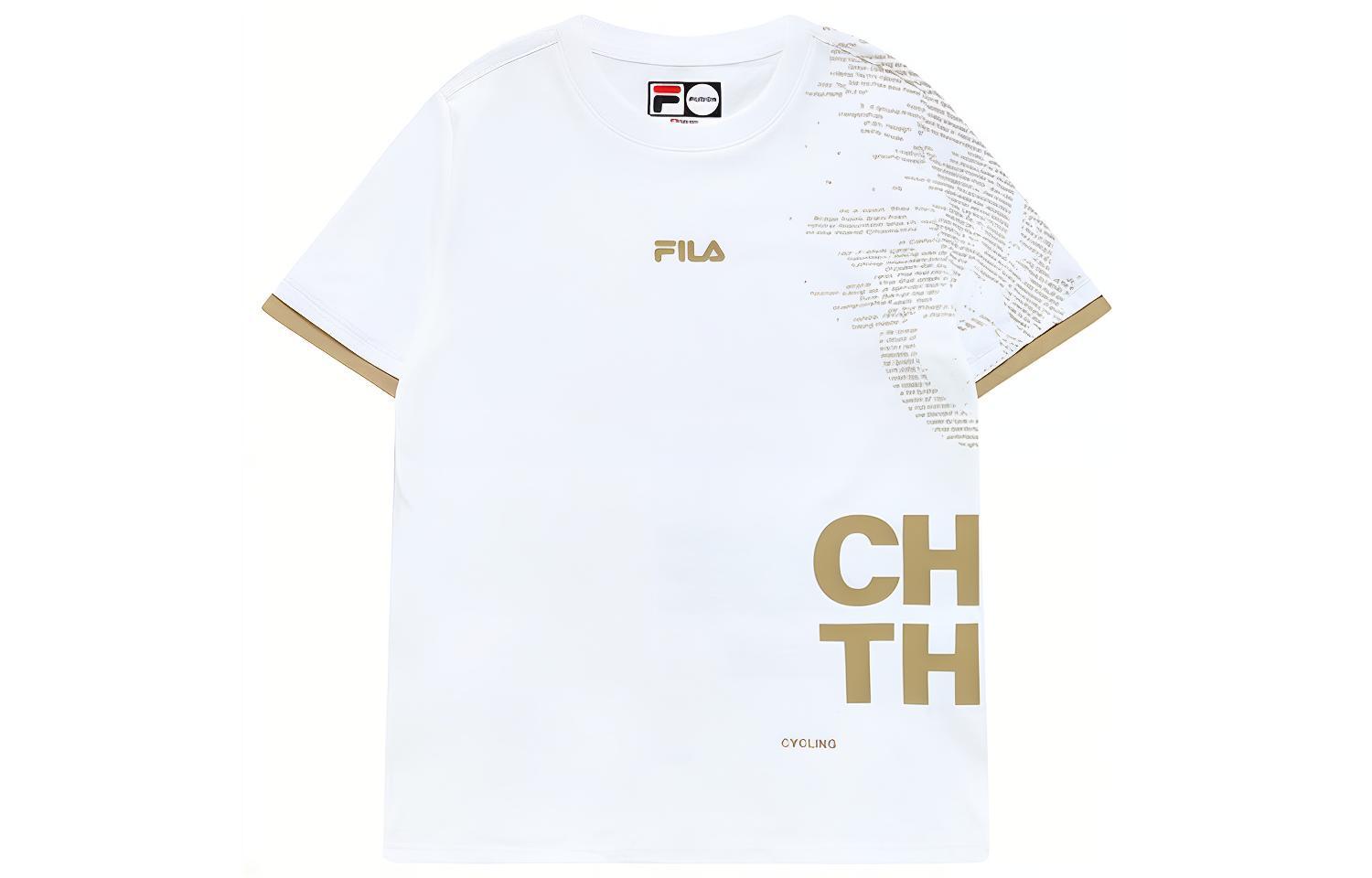 

FILA FUSION Футболка с рукавами, женская, стандартная, белая
