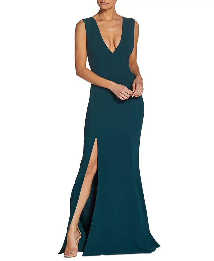 

Платье Sandra с V-образным вырезом Dress the Population, зеленый