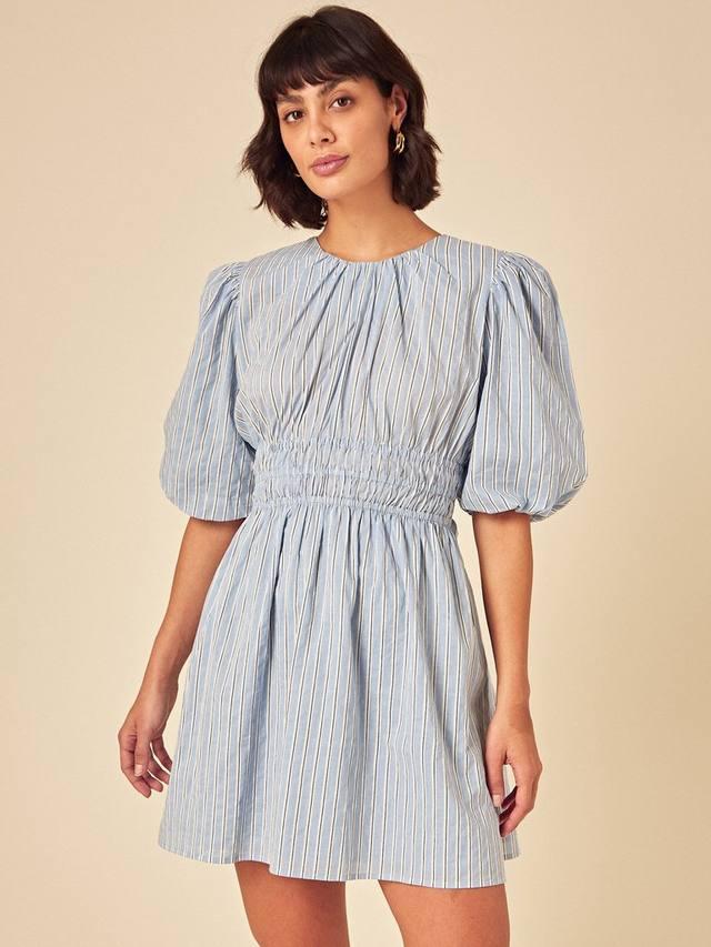 

Мини-платье Zelda Stripe из чистого органического хлопка Nobody's Child, Blue