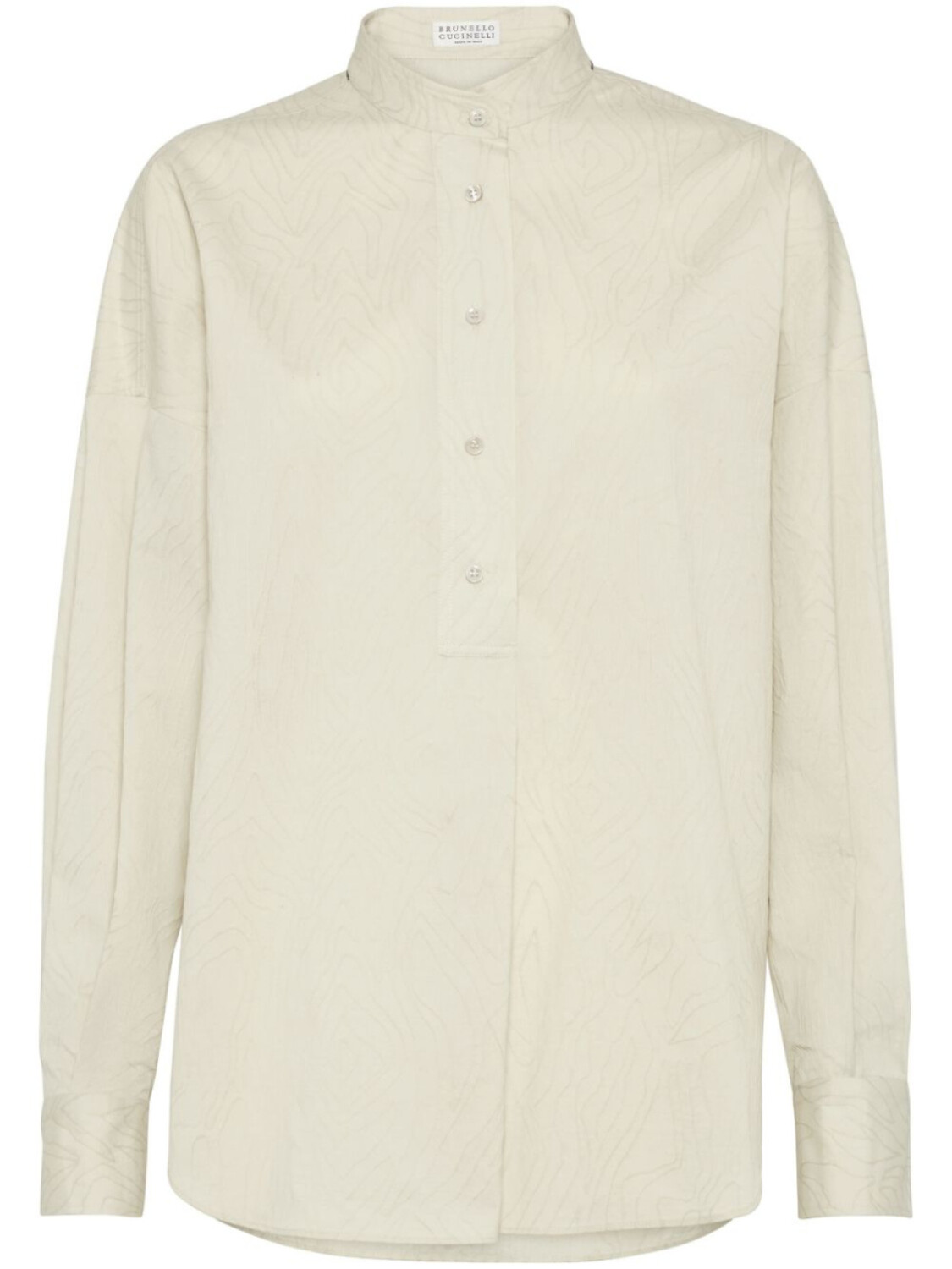 

Brunello Cucinelli рубашка с декором Monili, желтый