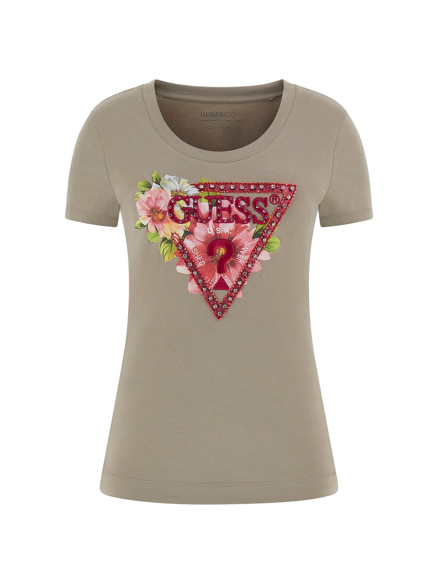 

Рубашка GUESS, цвет Olive/Pastel green