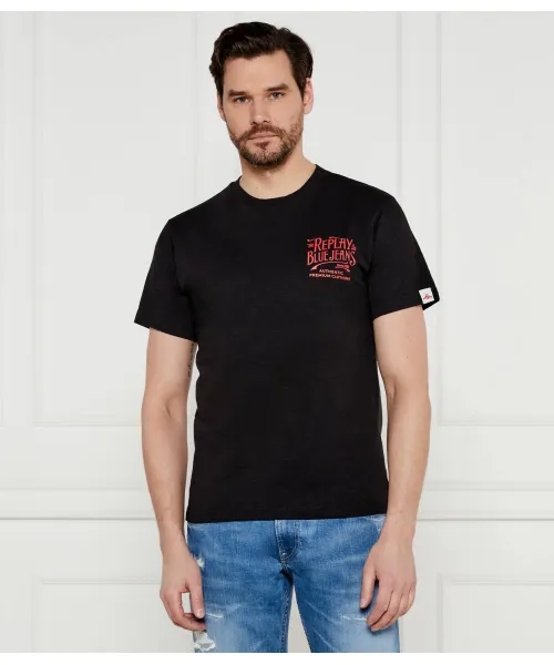 

Футболка Slub Regular fit Replay, черный