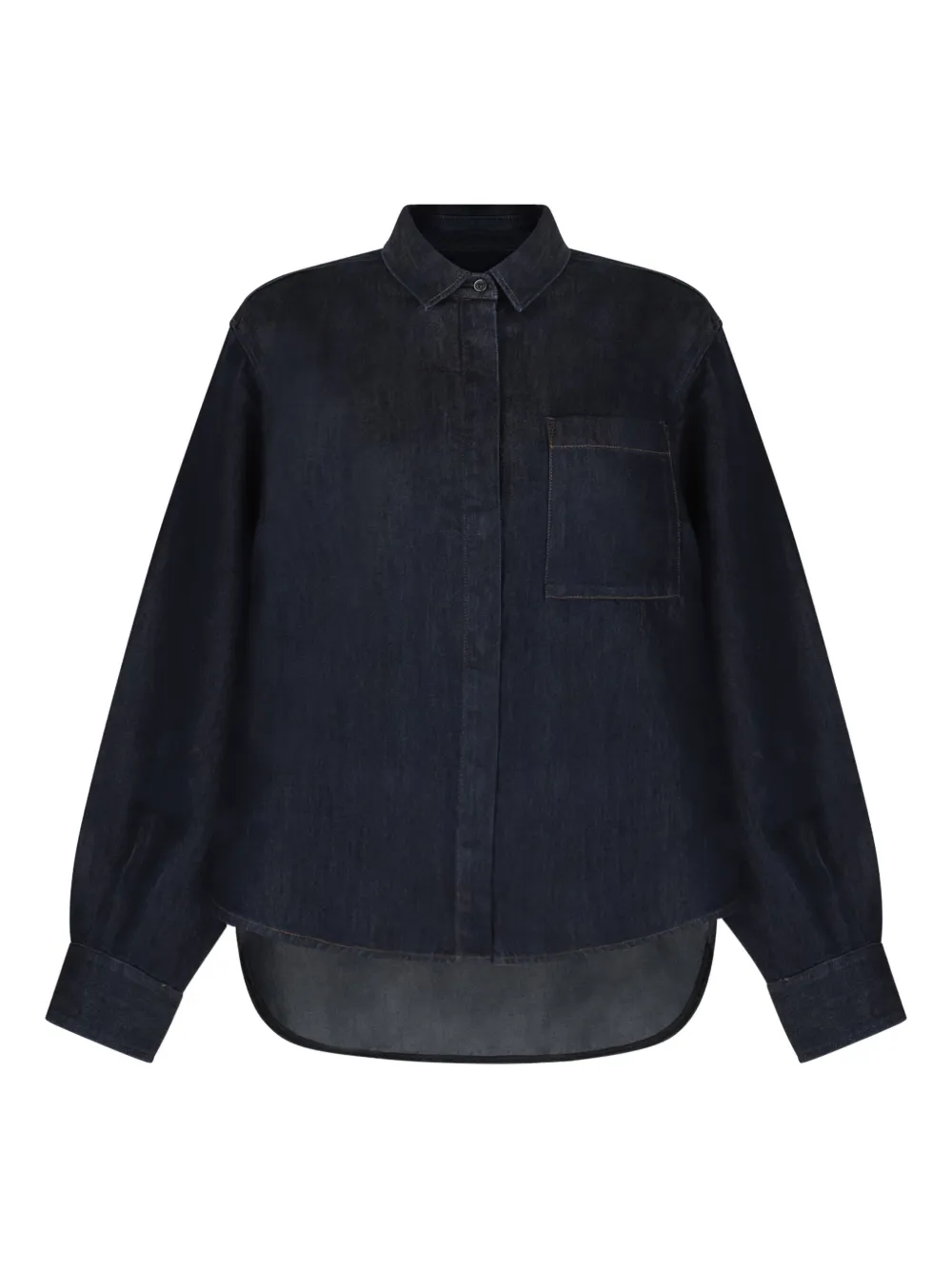 

Джинсовая рубашка с карманом Nine In The Morning, синий