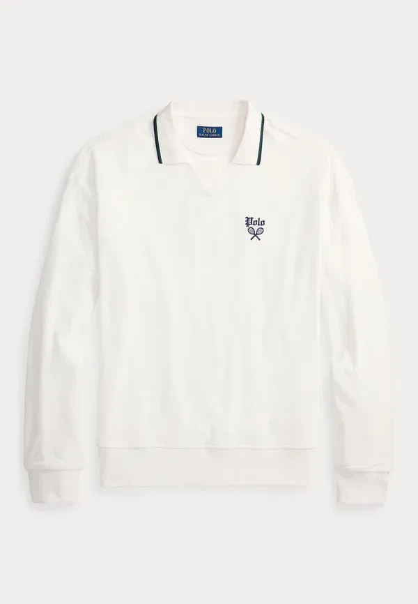Толстовка с поло-воротником Polo Ralph Lauren, белый — фото 4