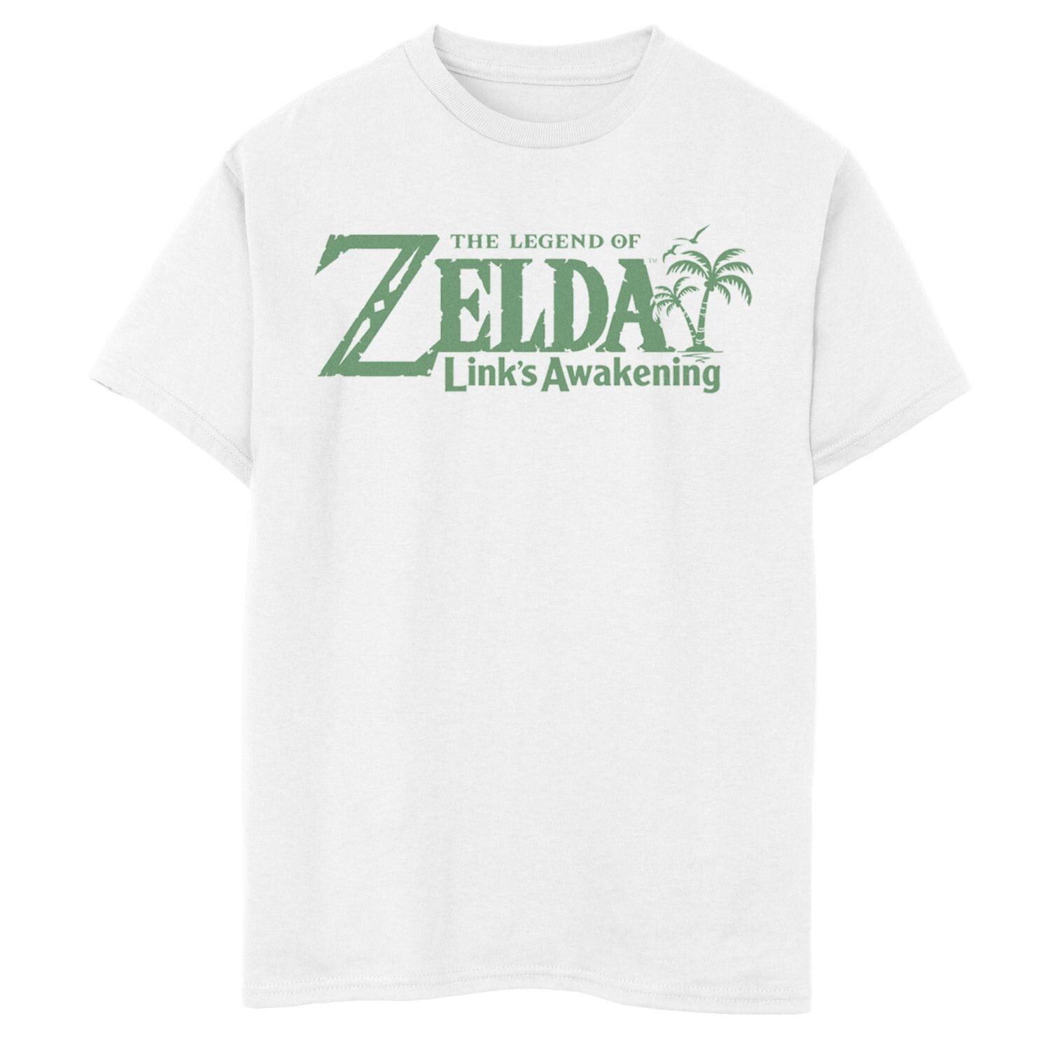 

Футболка с рисунком Nintendo Legend Of Zelda для мальчиков 8–20 лет Licensed Character, белый