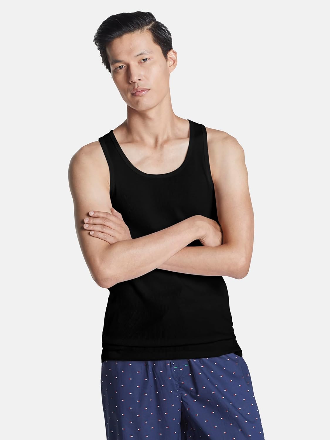 Комплект из 3 футболок Tommy Hilfiger Men's Cotton Classics, 3 Black — фото 4