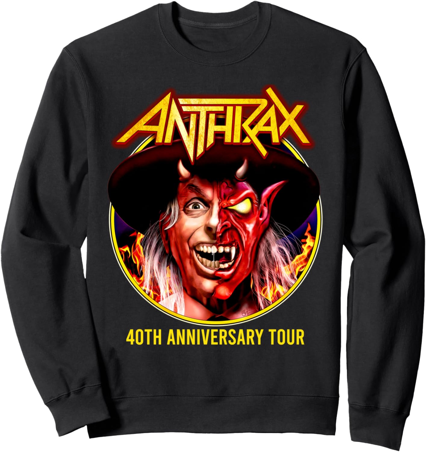 

Сибирская язва - Толстовка с изображением дьявола-проповедника, черная Anthrax Official, Черный, Сибирская язва - Толстовка с изображением дьявола-проповедника, черная Anthrax Official