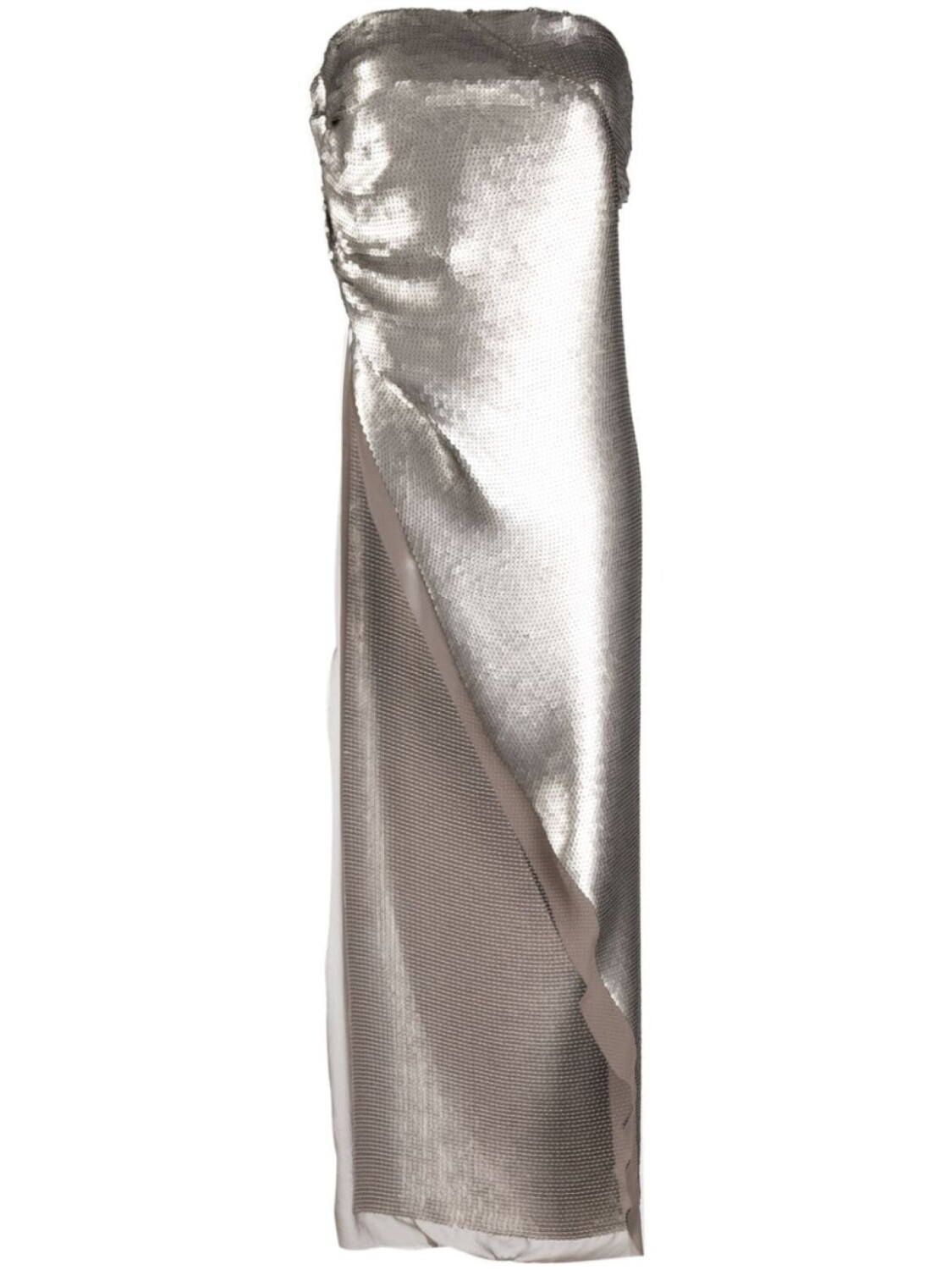 

Rick Owens топ Luxor асимметричного кроя с пайтеками, коричневый