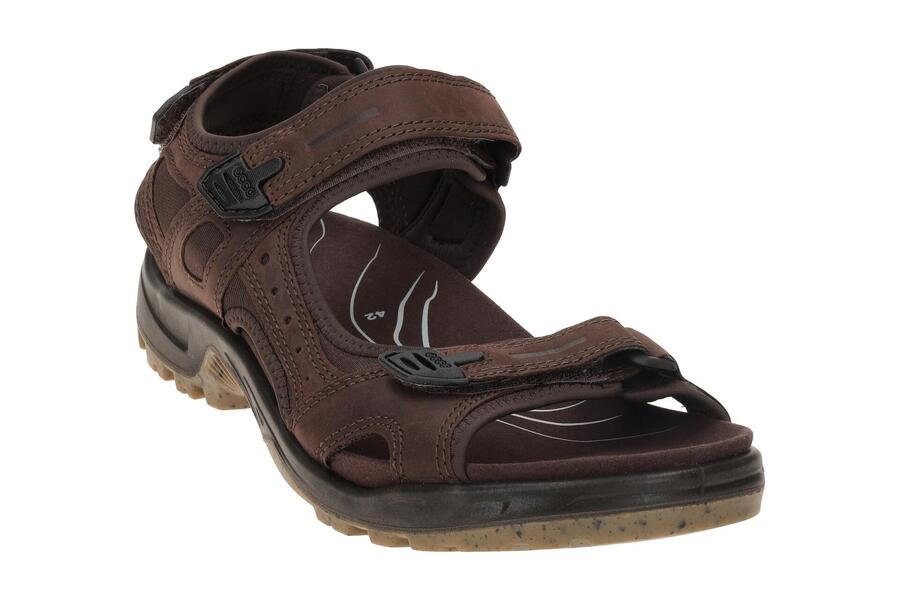 Мужские сандалии Ecco Offroad Plus коричневого цвета мокко 822184 — фото 3
