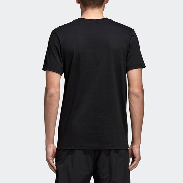 Футболка originals pdx classic tee athleisure casual sports alphabet printing round neck short sleeve black Adidas, черный — фото 4