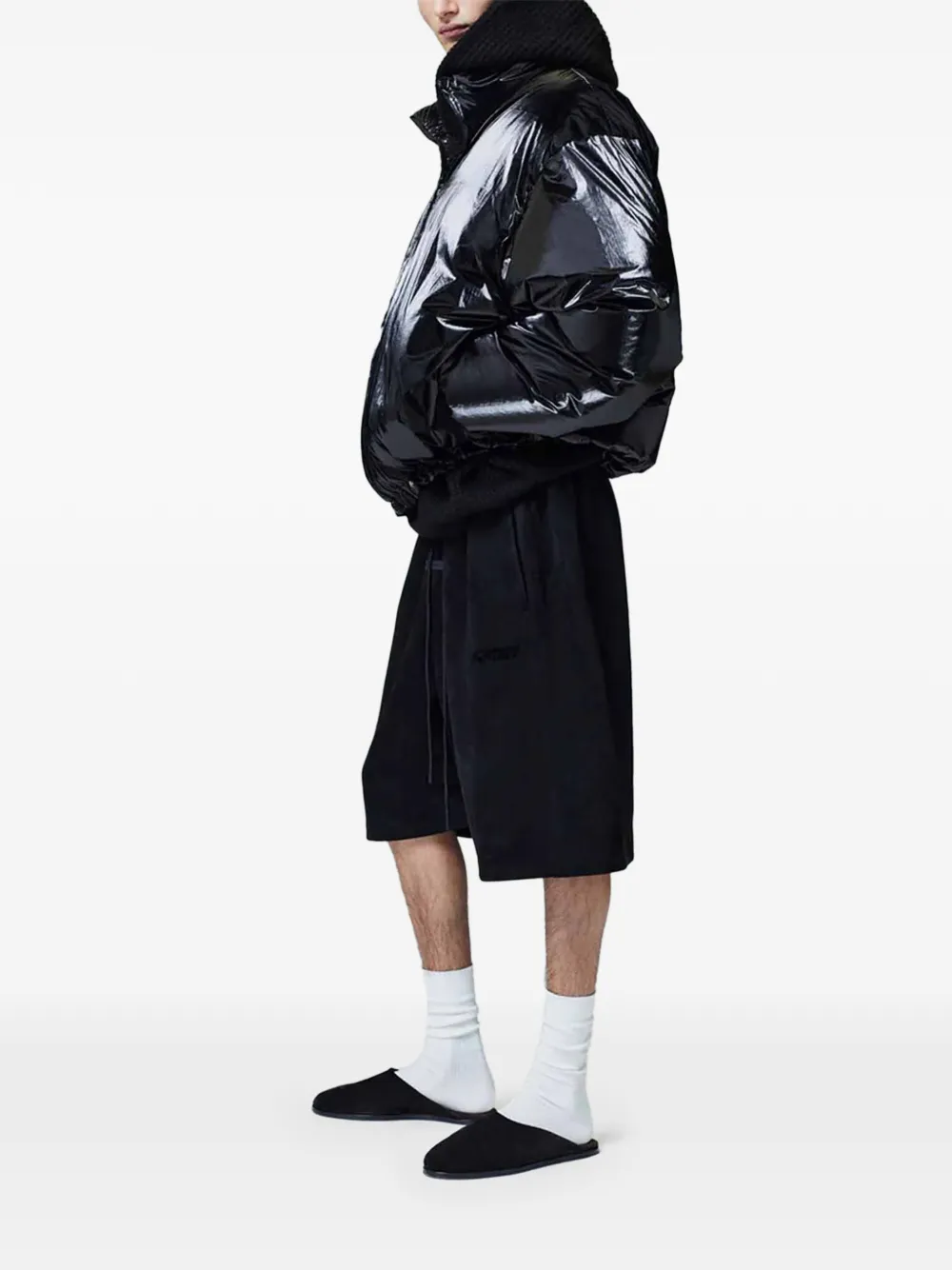 Куртка с логотипом на рукаве Fear Of God Essentials, черный — фото 2