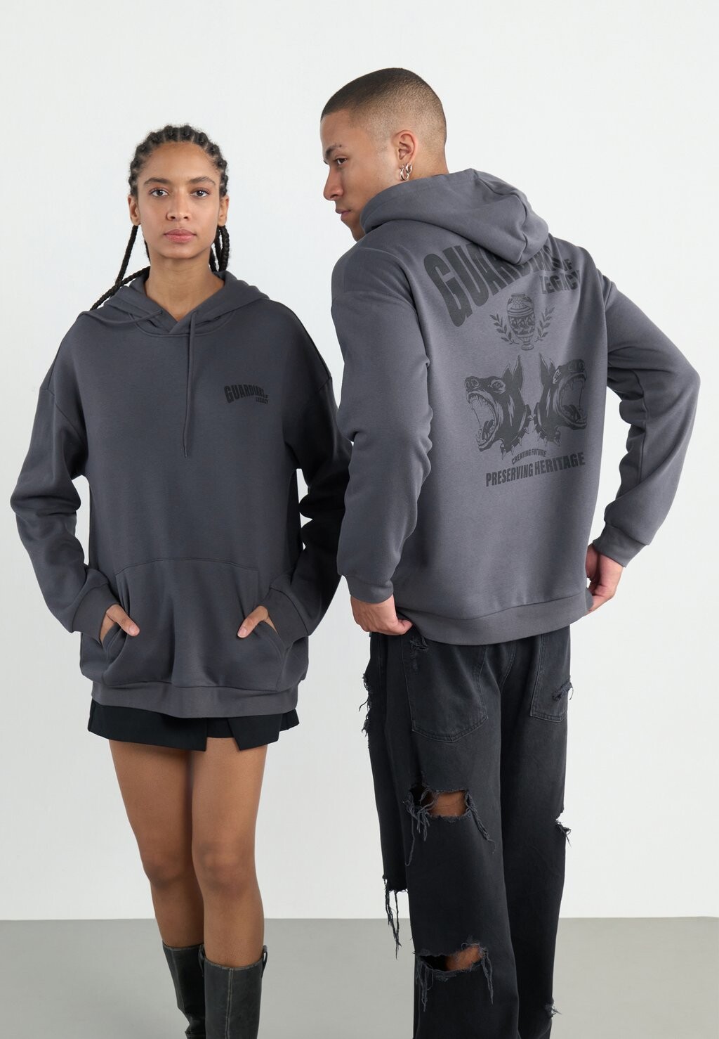 

Толстовка с капюшоном UNISEX YOURTURN, темно-серый