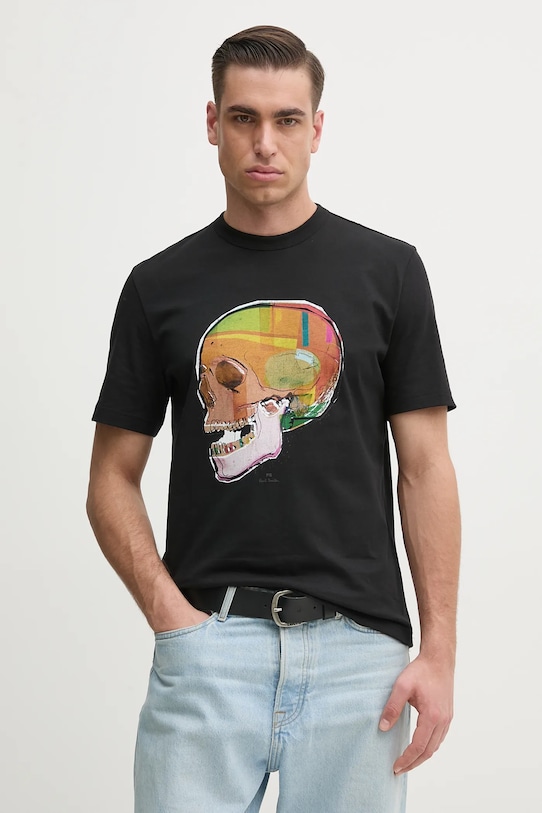 

Хлопковая футболка Ps Paul Smith, черный