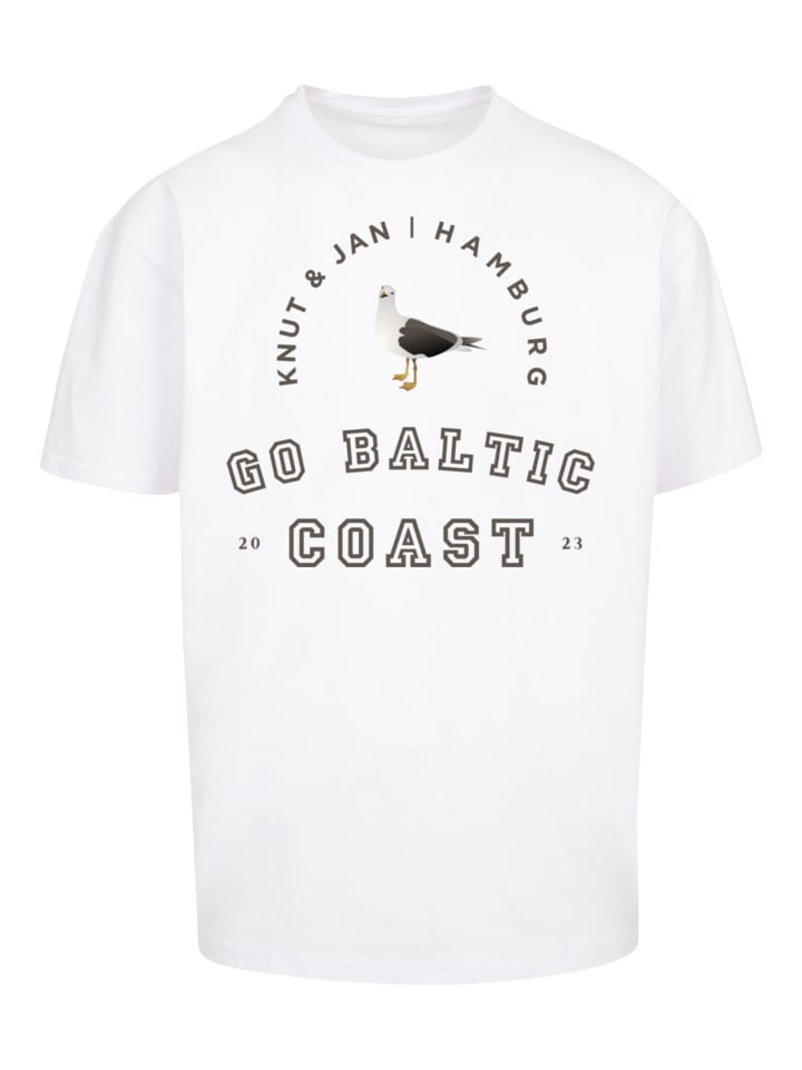 

Футболка большого размера Möwe Knut & Jan Hamburg белого цвета F4NT4STIC, Белый, Футболка большого размера Möwe Knut & Jan Hamburg белого цвета F4NT4STIC