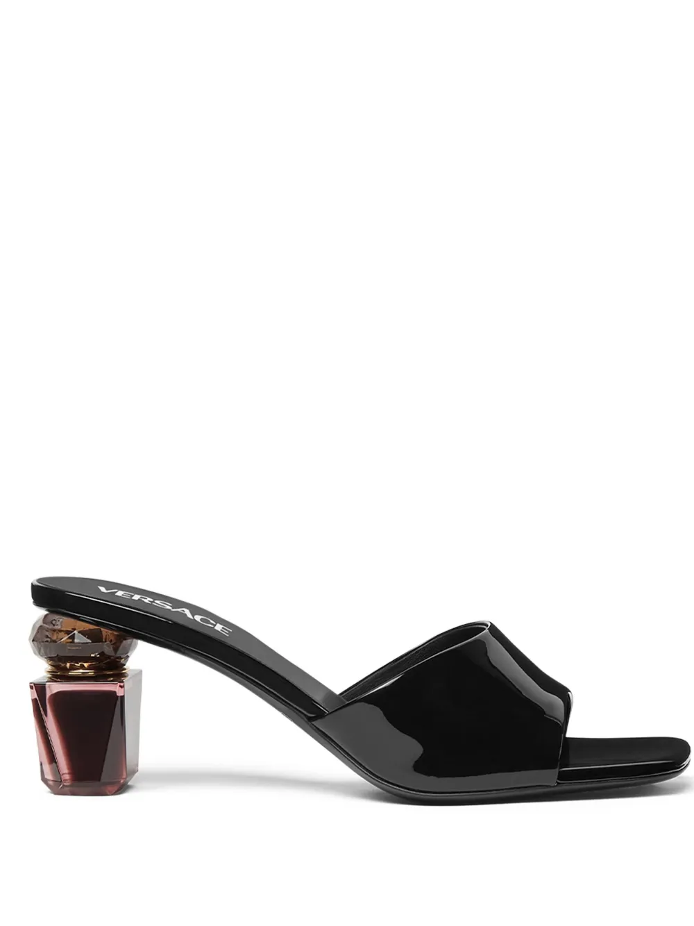 Мюли на каблуке VERSACE, черный