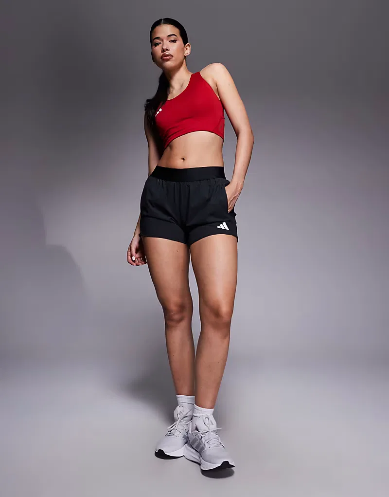 Беговые шорты Adidas Performance Flex Pacer, черный — фото 2