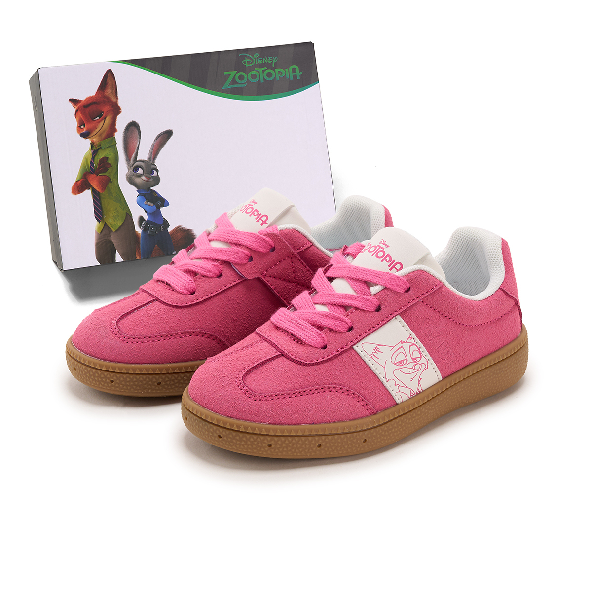 

Зоотопия нескользящие противоударные амортизирующие износостойкие низкие повседневные туфли детские Disney, розовый