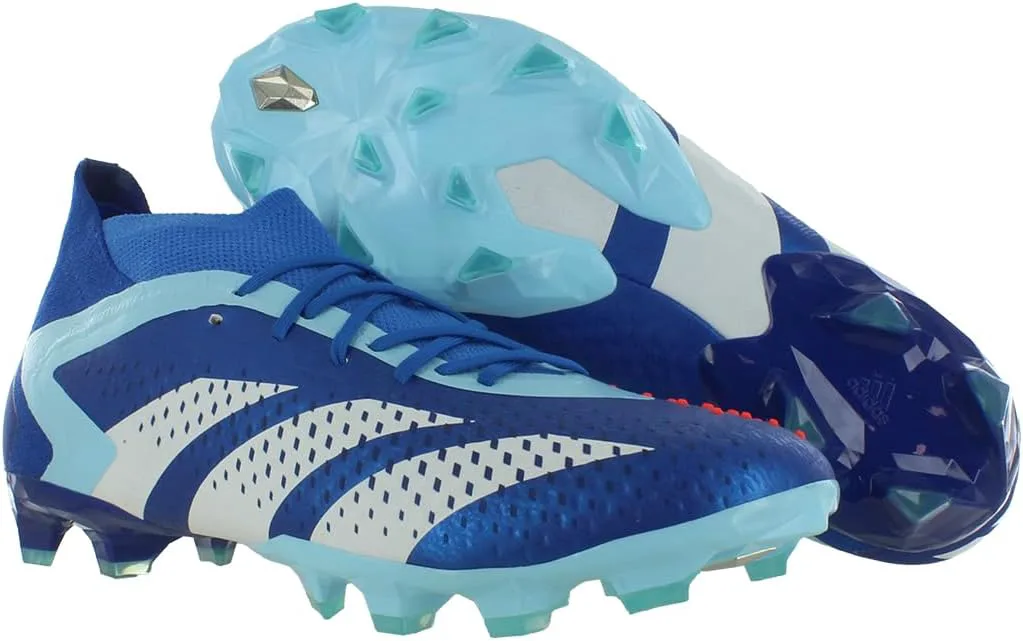 Кроссовки для искусственного газона Adidas Predator Accuracy.1 унисекс, белый/синий — фото 2