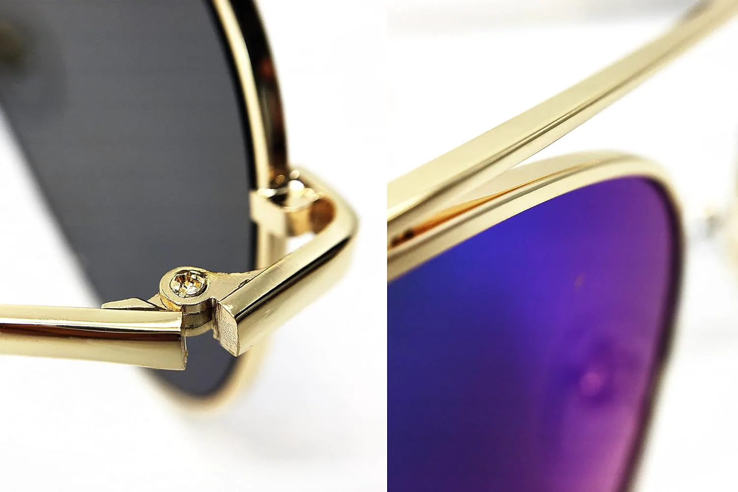 

540 Премиум-класса, большие плоские солнцезащитные очки-авиаторы с зеркальными линзами, женские и мужские (металлический, серебристый) O2 eyewear, Silver