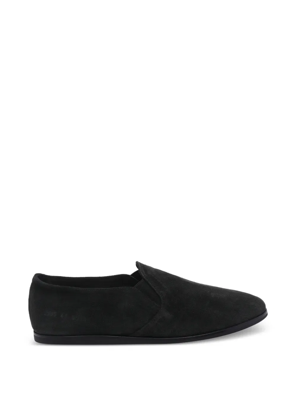 Замшевые кроссовки с закругленным носком Common Projects, черный