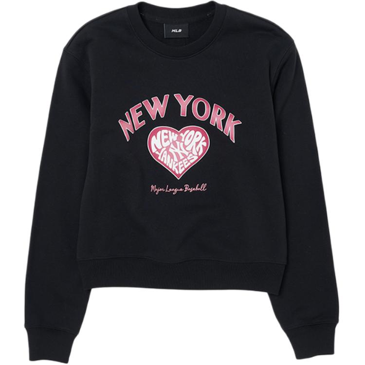 

MLB Женская толстовка Heart New York Yankees, черная