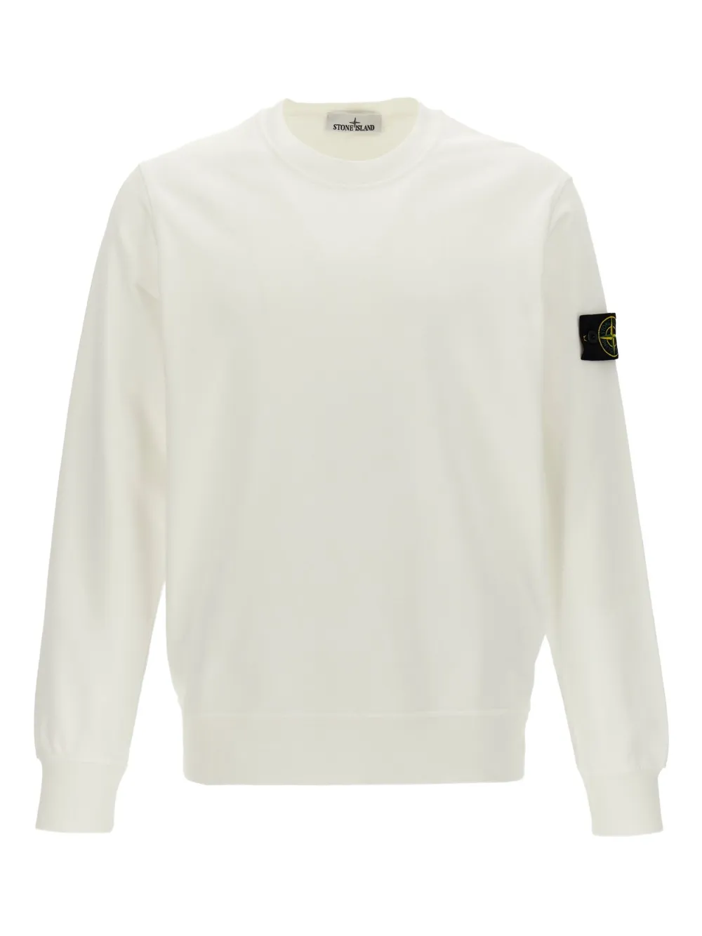 

Толстовка с круглым вырезом и логотипом Stone Island, белый