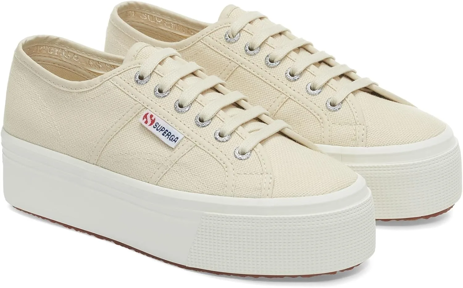 Унисекс взрослые кроссовки Superga 2730-Cotu Oxford, светло-бежевый — фото 4