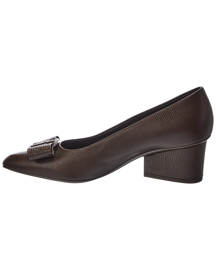 Туфли-лодочки Ferragamo Viva Leather Salvatore Ferragamo, зеленый — фото 2