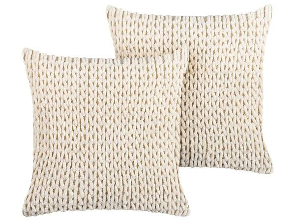 

Подушка Beliani 2 шт OXALIS, 45x45x45 см, бежевый